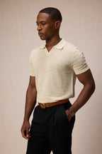 The Textured Knit Polo