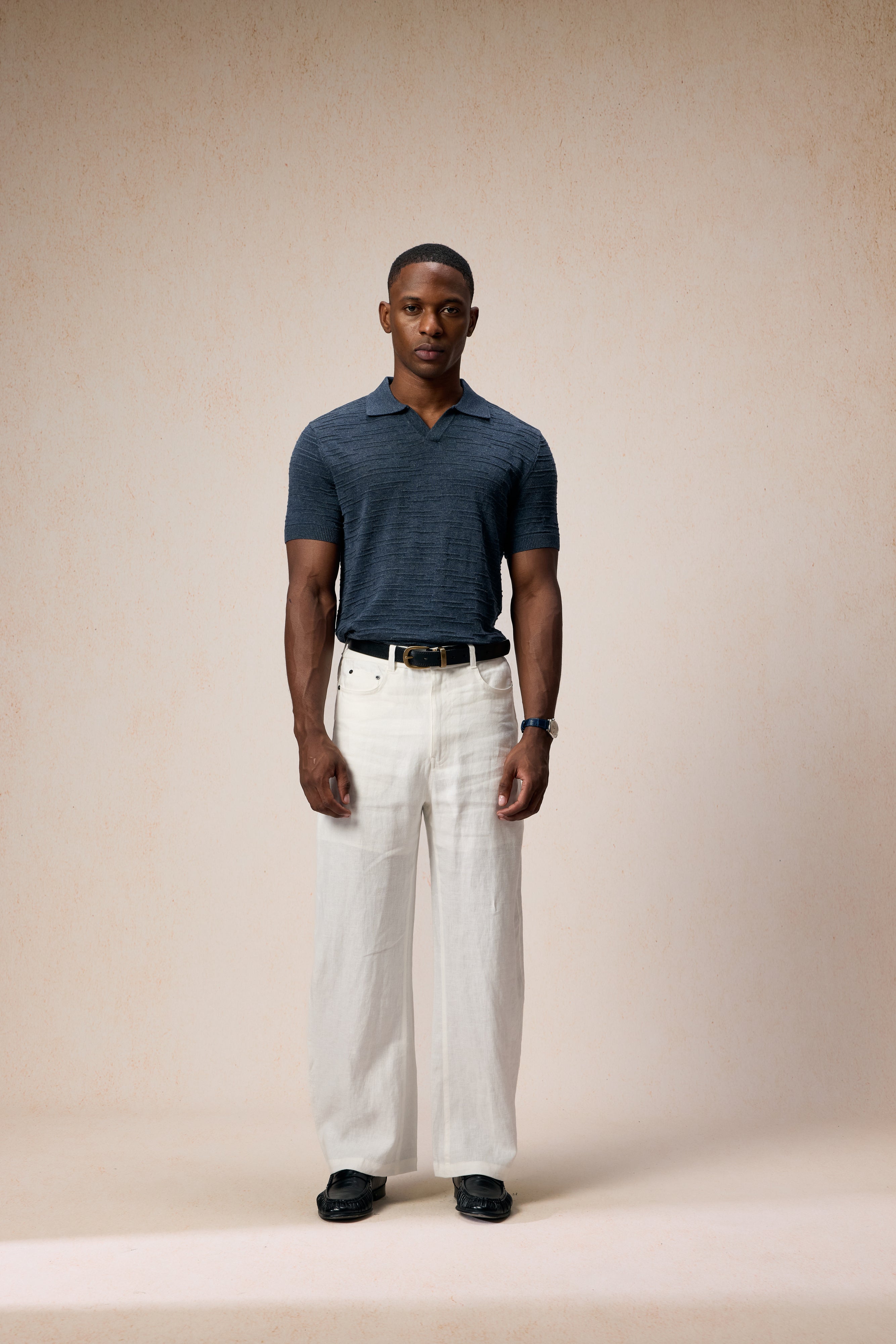 The Textured Knit Polo