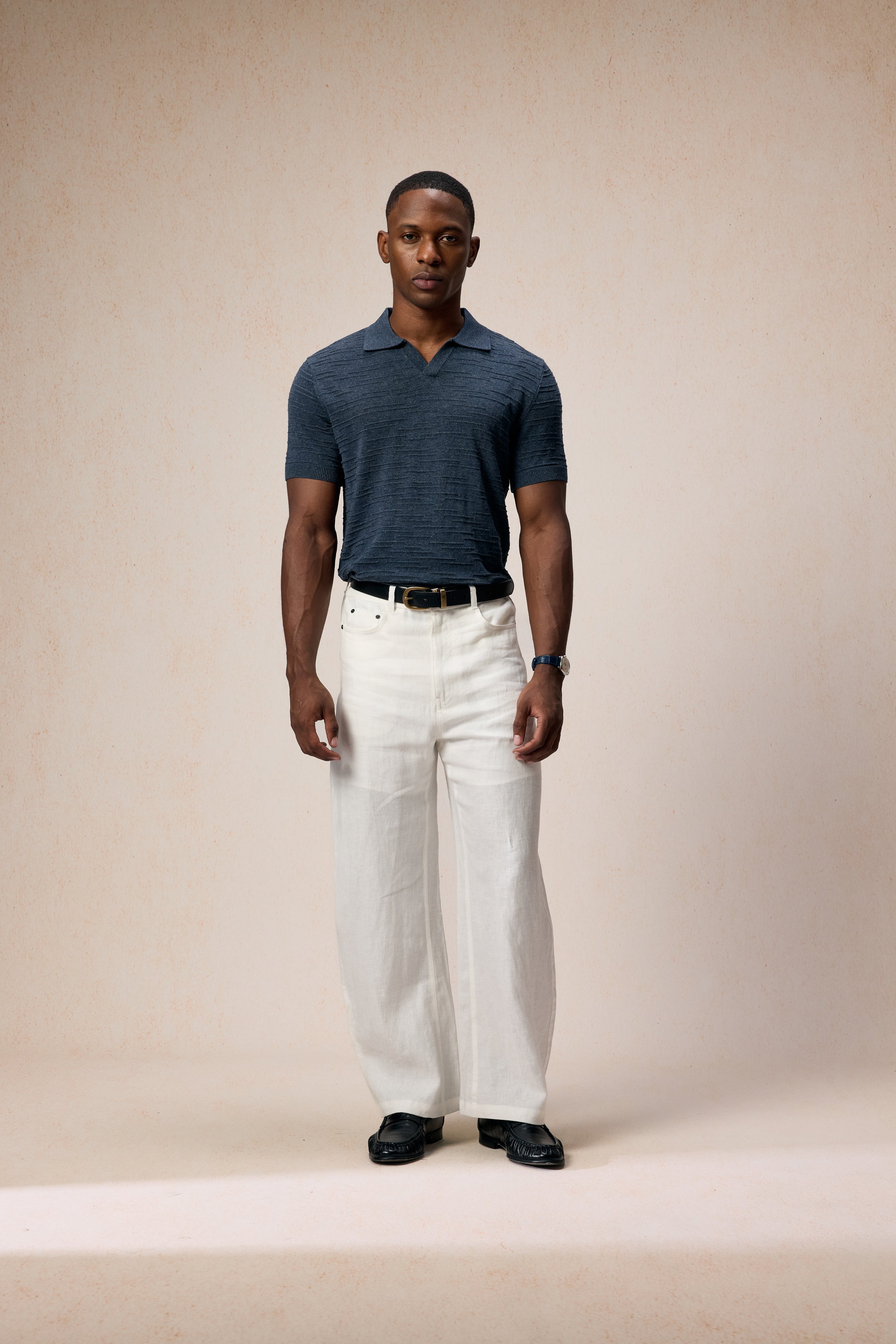 The Textured Knit Polo